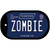 Zombie Tennessee Blue Novelty Metal Dog Tag Necklace