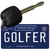 Golfer Tennessee Blue Novelty Metal Key Chain