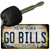 Go Bills New York White Novelty Metal Key Chain