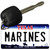 Texas Marines Novelty Metal Key Chain