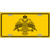 Byzantine Empire Flag Yellow Novelty Metal License Plate Tag