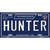 Hunter Tennessee Blue Novelty Metal License Plate Tag