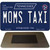 Moms Taxi Tennessee Blue Novelty Metal Magnet