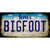 Bigfoot Iowa Novelty Metal License Plate Tag