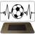 Soccer Heart Beat Novelty Metal Magnet