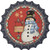 Welcome Snowman Novelty Metal Bottle Cap Sign