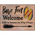 Bare Feet Welcome Novelty Metal Parking Sign