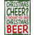Christmas Beer Novelty Metal Parking Sign