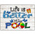 Life is Better by the Pool Novelty Metal Parking Sign