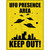 UFO Presence Area Keep Out Novelty Metal Parking Sign