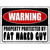 Warning Fat Naked Guy Novelty Metal Parking Sign
