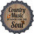 Country Music Soul Novelty Metal Bottle Cap Sign