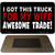 Trade Truck For My Wife Novelty Metal Magnet