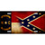 NC | Confederate Flag Novelty Metal License Plate