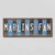 Marlins Fan Team Colors Baseball Fun Strips Novelty Wood Sign WS-657