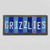 Grizzlies Team Colors Basketball Fun Strips Novelty Wood Sign WS-688