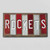 Rockets Team Colors Basketball Fun Strips Novelty Wood Sign WS-700
