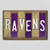 Ravens Team Colors Football Fun Strips Novelty Wood Sign WS-772