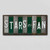 Stars Fan Team Colors Hockey Fun Strips Novelty Wood Sign WS-827