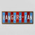 Rangers Fan Team Colors Hockey Fun Strips Novelty Wood Sign WS-841