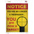 Notice You Are A Target Novelty Rectangle Sticker Decal