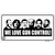 We Love Gun Control Novelty Sticker Decal