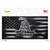 Dont Tread On Me Distressed Carbon Fiber Flag Novelty Sticker Decal