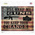 Ill Keep My Guns You Keep Your Change Novelty Rectangle Sticker Decal