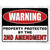 Warning Protected By the 2nd Novelty Rectangular Sticker Decal