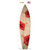 Red Hawaiian Flowers Novelty Surfboard Sticker Decal