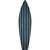 Blue And Black Striped Novelty Surfboard Sticker Decal