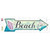 Beach Zone Novelty Arrow Sticker Decal