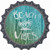 Beach Vibes Novelty Bottle Cap Sticker Decal