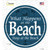 Happens At The Beach Stays At The Beach Novelty Circle Sticker Decal