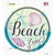 Beach Zone Novelty Circle Sticker Decal