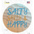 Salty Sandy and Happy Novelty Circle Sticker Decal