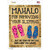 Mahalo For Removing Slippahs Novelty Rectangle Sticker Decal