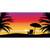 Sunset Beach Novelty Sticker Decal