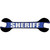 Sheriff Thin Blue Line Novelty Wrench Sticker Decal
