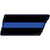 Thin Blue Line Novelty Tennessee Shape Sticker Decal