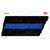 Thin Blue Line Novelty Rusty Tennessee Shape Sticker Decal