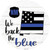 New Mexico Back The Blue Novelty Circle Sticker Decal