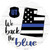 Utah Back The Blue Novelty Circle Sticker Decal