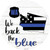 Washington Back The Blue Novelty Circle Sticker Decal