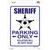 Sheriff Star Parking Only Novelty Rectangle Sticker Decal