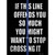 Stop Crossing Blue Line Novelty Rectangle Sticker Decal