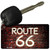 Route 66 Neon Brick Novelty Aluminum Key Chain KC-7854
