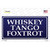 Whiskey Tango Foxtrot Novelty Sticker Decal