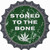 Stoned To The Bone Novelty Bottle Cap Sticker Decal