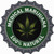 Medical Marijuana Novelty Bottle Cap Sticker Decal